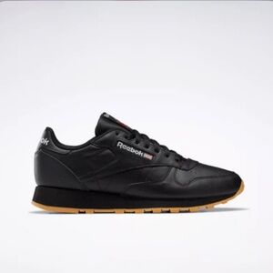 Reebok Classic Leather Shoes Black Size 13